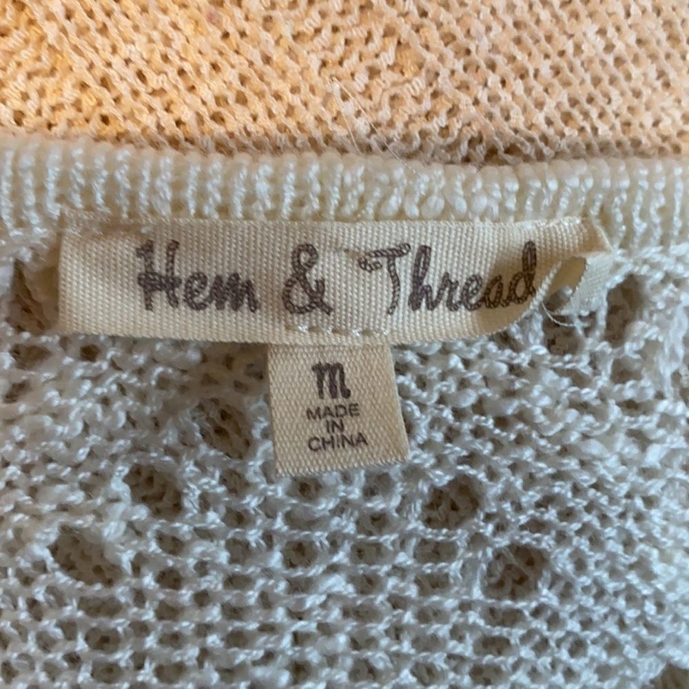 Hem & Thread Crochet Tank Top Size M - Picture 5 of 5